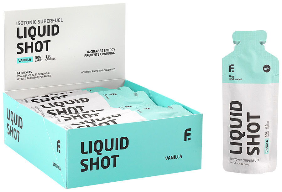 First Endurance Liquid Shot - Vanilla Pack of 24