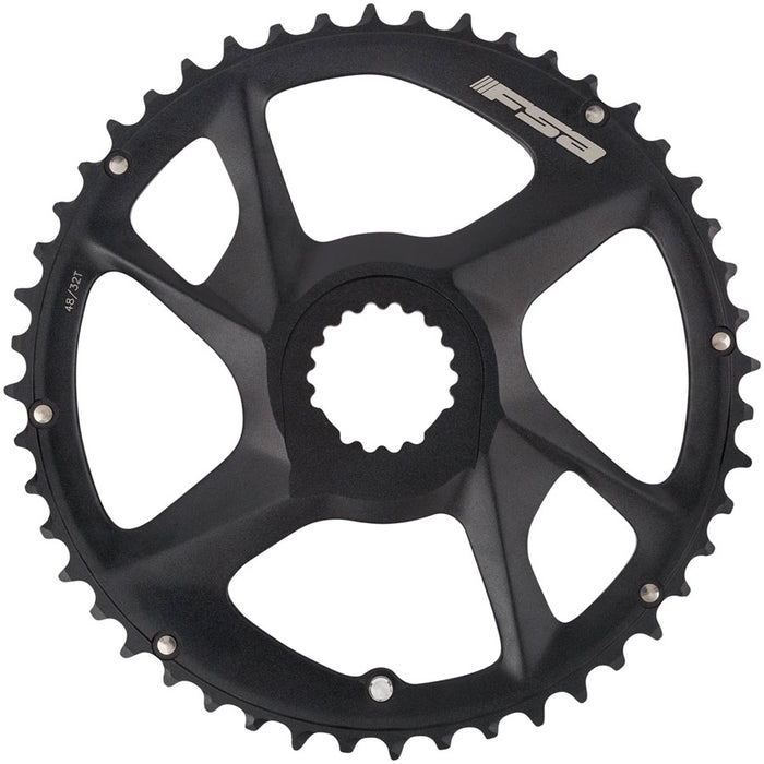 FSA SL-K Advanced Chainring 1x 46T Tooth Count Direct Mount Interface 11-Speed Compatible   Black