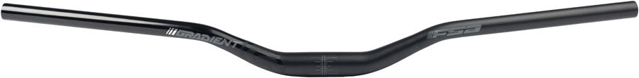 Full Speed Ahead Gradient Alloy Riser Handlebar - Aluminum 31.8mm Clamp 40mm Rise 800mm Black