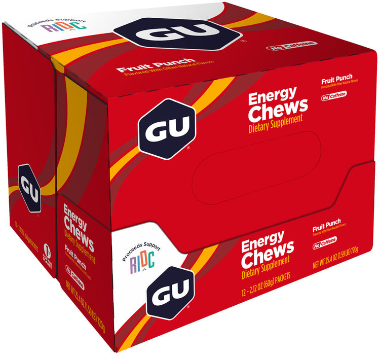GU Energy Chews-Fruit Punch Box of 12