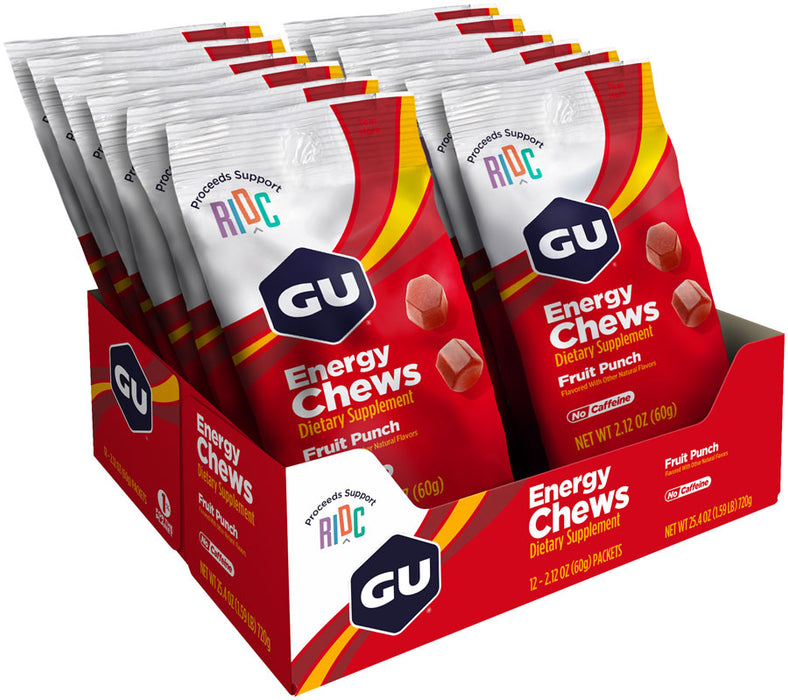 GU Energy Chews-Fruit Punch Box of 12