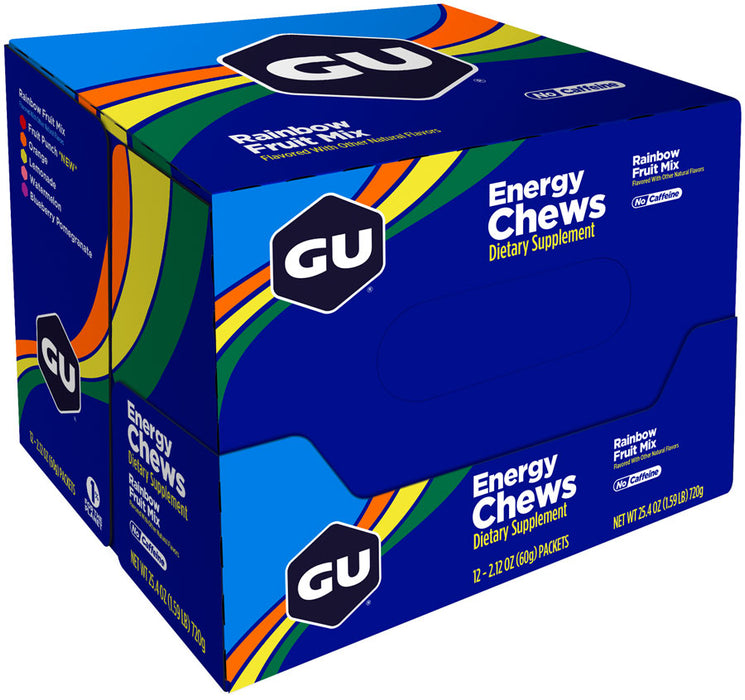 GU Energy Chews-Rainbow Mix Box of 12