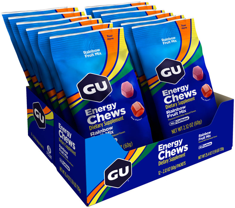 GU Energy Chews-Rainbow Mix Box of 12