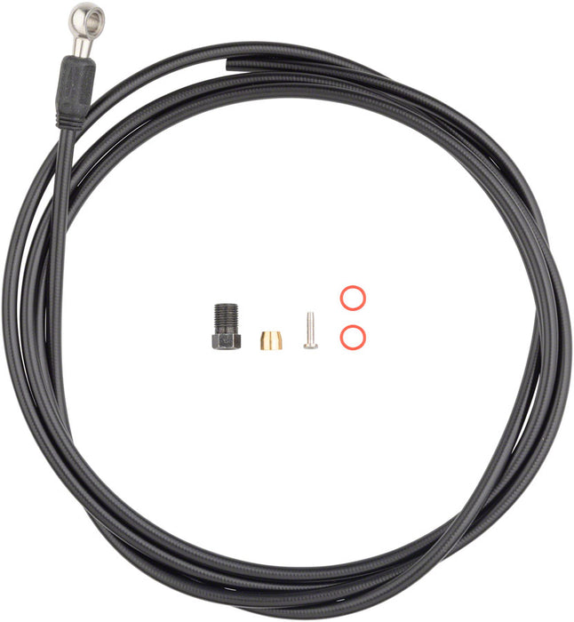 Jagwire Sport Mineral Oil Hydraulic Hose Kit for Shimano XTR XT SLX Saint Zee and Alfine 2000mm Black