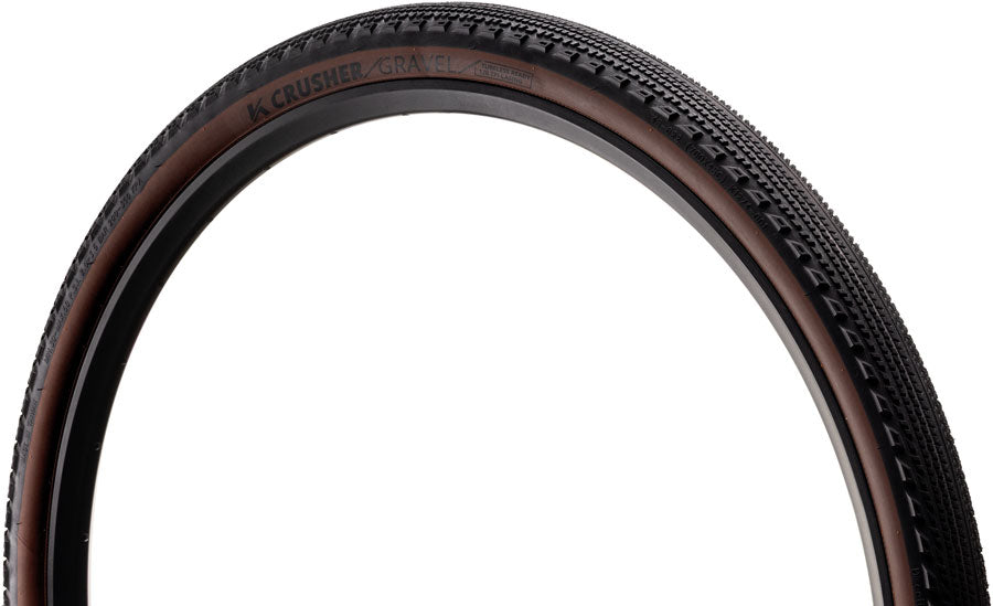 Kenda Crusher Tire - 700 x 40 Tubeless Folding Black/Coffee Race Pace