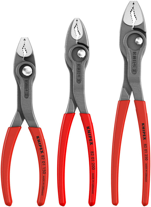 Knipex 3 Pc TwinGrip Pliers Set Plastic Dipped 6/8/10)