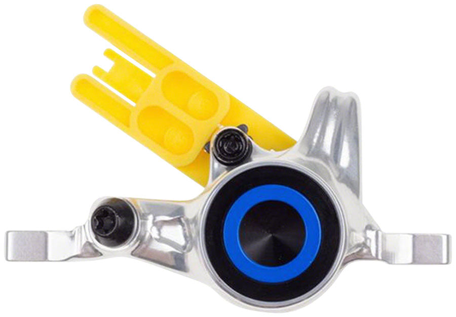 Magura MT8/MT6/MT Trail SL Disc Brake Caliper - Rear Post Mount 2-Piston Chrome/Blue