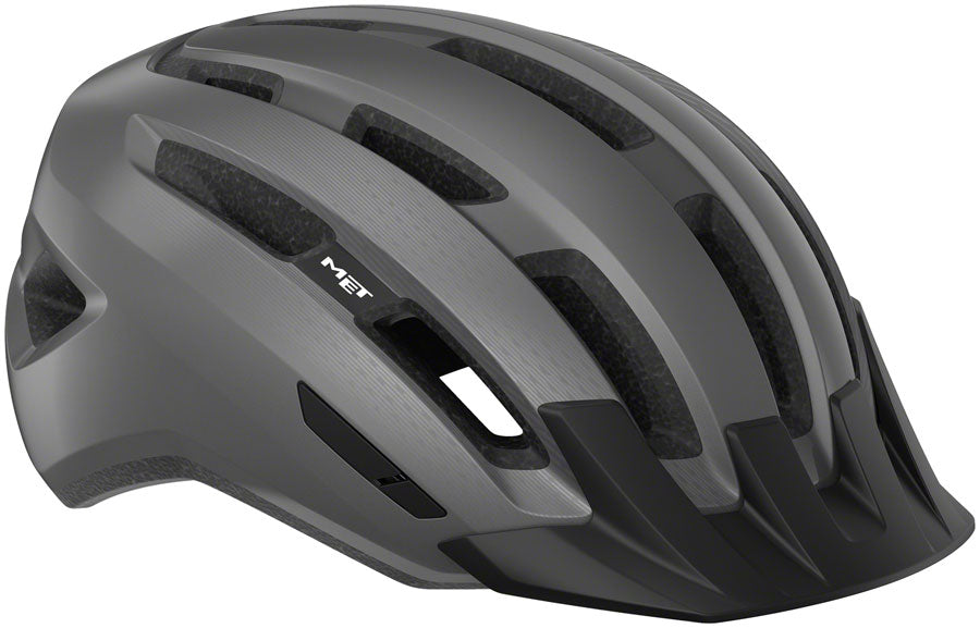 MET Downtown Mips Helmet - Gray Glossy Medium