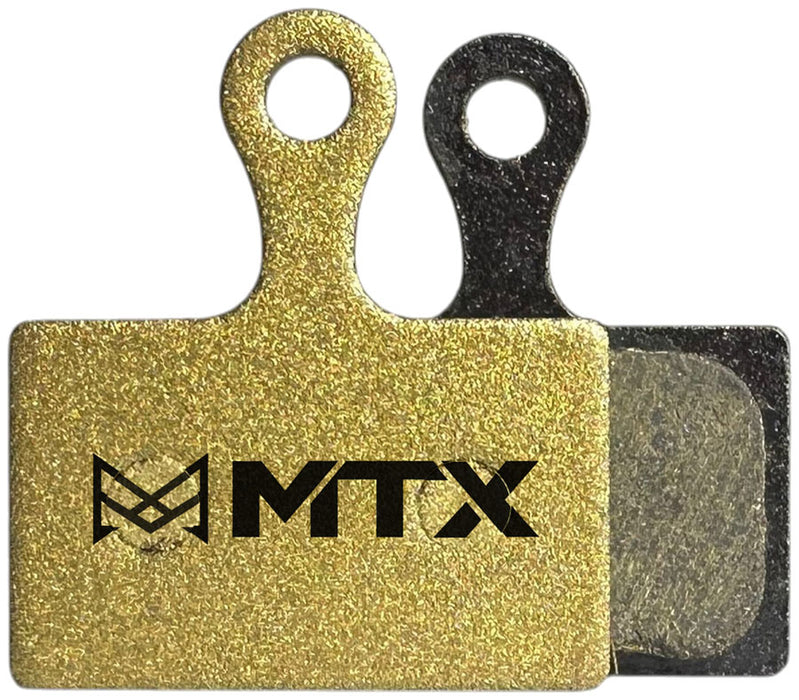 MTX Gold Label HD Disc Brake Pads - Ceramic/Kevlar Compound Shimano Road XTR 9100 / GRX / Dura-Ace Road 2-Piston Single Set