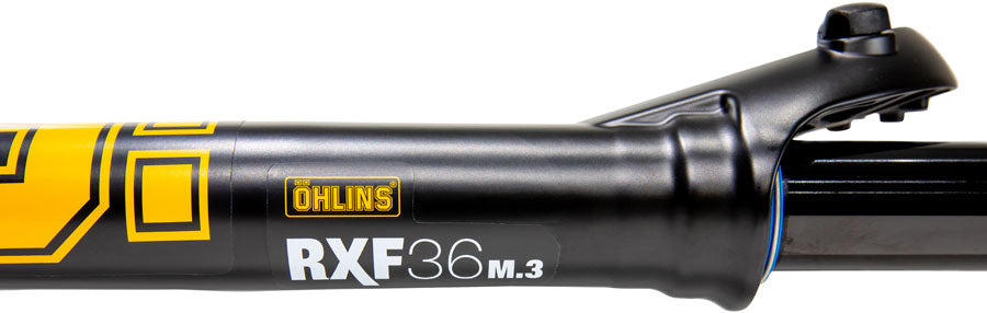 Ohlins RXF36 m.3 Suspension Fork - 29 140mm 15mm x 110mm 44mm Offset TTX18 Damper Dual Adjust Air Spring Gloss Black