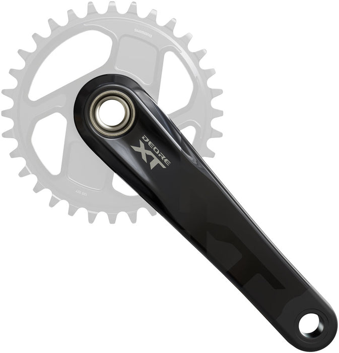 Shimano Deore XT FC-M8200 Crankset - 175mm 1x Direct Mount Hollowtech II Hollow-Forged Crankarms Black