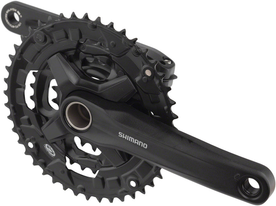 Shimano FC-MT210-3 Crankset - 175mm 9-Speed 40/30/22t Riveted 50mm Chainline Black