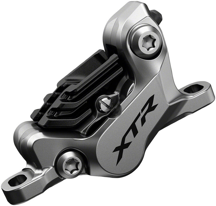 Shimano XTR BR-M9120 Disc Brake Caliper - Front or Rear Post Mount 4-Piston Includes Finned Metallic Pads