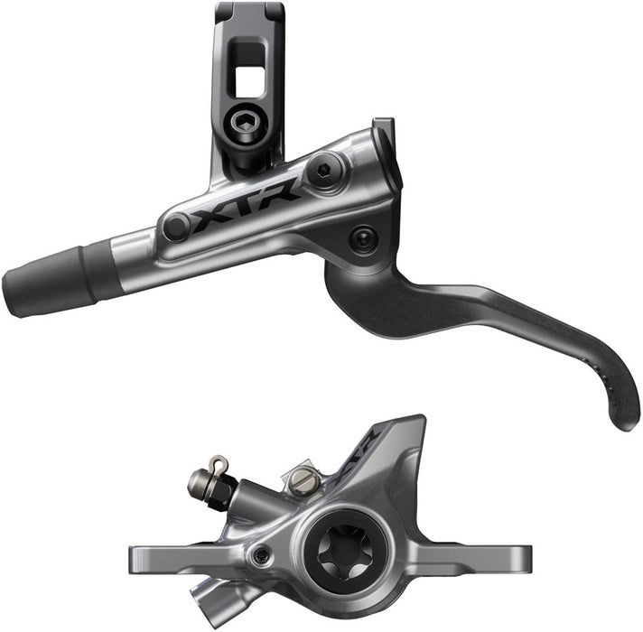 Shimano XTR M9200 XC Disc Brake and Lever - Left/Front  Post Mount 2-Piston Caliper SM-BH90-SS Hose Metal Pads Gray