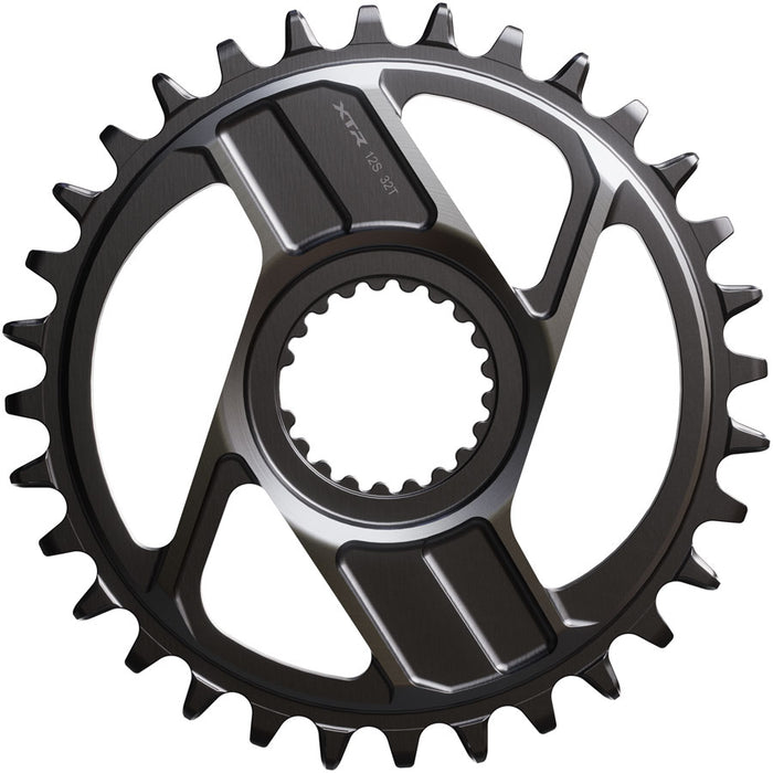 Shimano XTR SM-CRM96 1x Direct Mount Chainring - 32t Shimano Direct Mount For 12-Speed HG+ Chain Fits M9200 and M9220 Crank Dark Gray