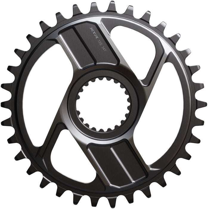 Shimano XTR SM-CRM96 1x Direct Mount Chainring - 34t Shimano Direct Mount For 12-Speed HG+ Chain Fits M9200 and M9220 Crank Dark Gray