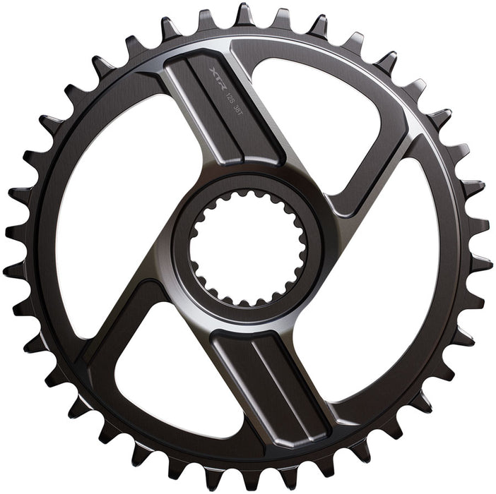 Shimano XTR SM-CRM96 1x Direct Mount Chainring - 38t Shimano Direct Mount For 12-Speed HG+ Chain Fits M9200 and M9220 Crank Dark Gray