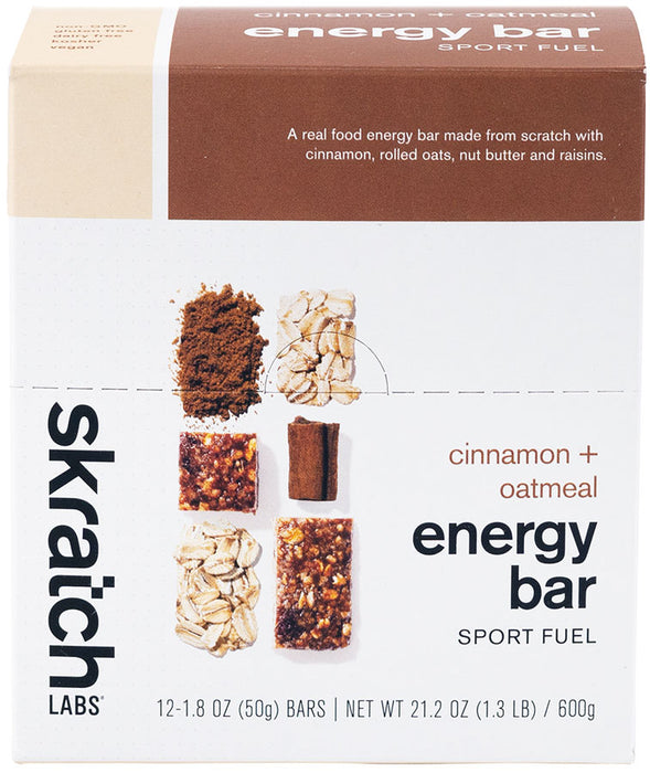 Skratch Labs Energy Bar - Cinnamon/Oatmeal Box of 12