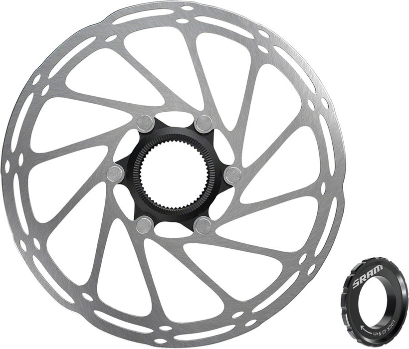 SRAM CenterLine Disc Brake Rotor - 200mm Center Lock 1.85mm Includes External Tooled Lockring