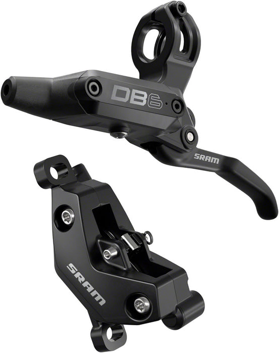 SRAM DB6 Disc Brake and Lever - Left Front or Rear 2000mm Hose Post Mount 4-Piston Aluminum Lever Diffusion Black A1