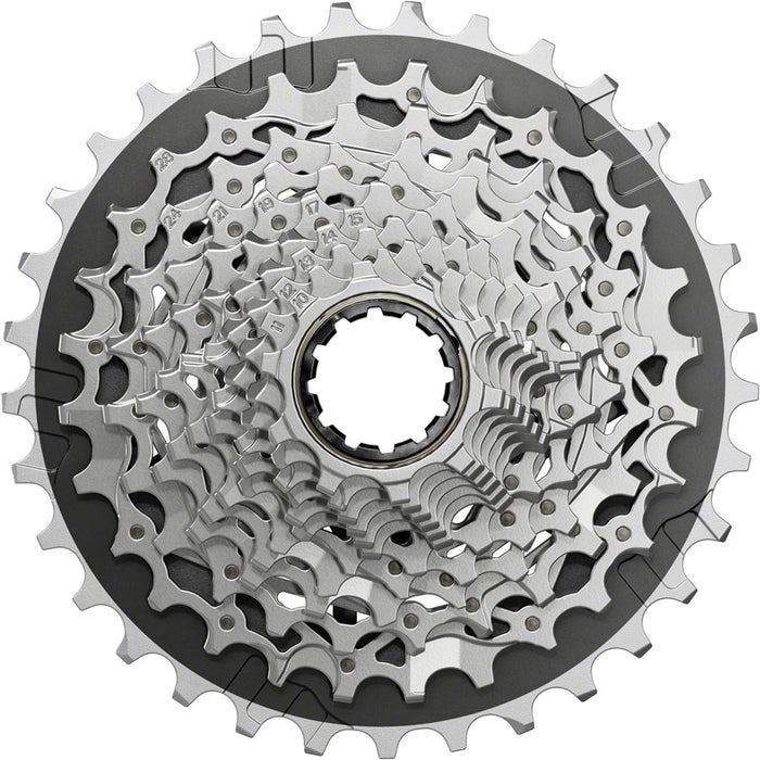 SRAM Force XG-1270 Cassette - 12-Speed 10-33t Silver For XDR Driver Body E1