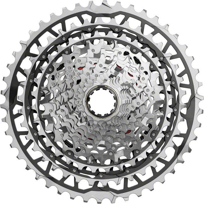 SRAM Force XPLR XG-1371 Cassette - 13-Speed 10-46t For XDR Driver Silver E1
