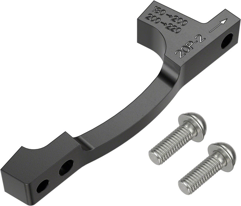 SRAM Post Bracket 20 P 2 Disc Brake Adaptor - For 200mm and 220mm Rotors Only Includes Bracket and Titanium Bolts