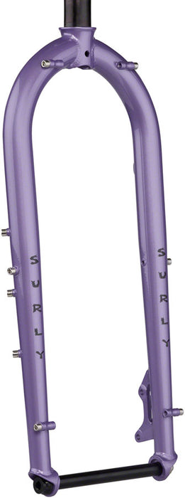 Surly Ice Cream Truck Fork - 26 15x150mm Thru-Axle 1-1/8 Straight Steerer Steel Taro Milk Tea