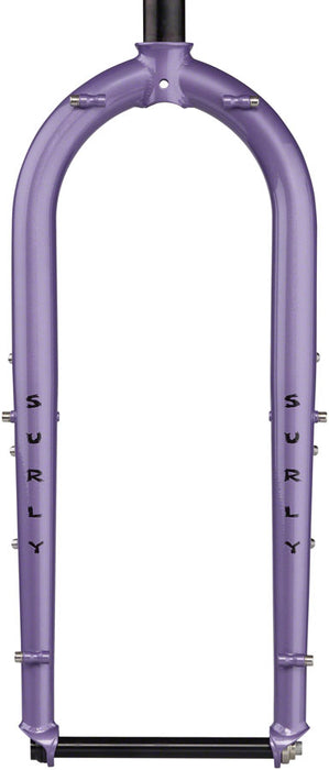 Surly Ice Cream Truck Fork - 26 15x150mm Thru-Axle 1-1/8 Straight Steerer Steel Taro Milk Tea