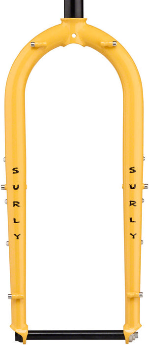 Surly Ice Cream Truck Fork - 26 15x150mm Thru-Axle 1-1/8 Straight Steerer Steel Warm Cheese