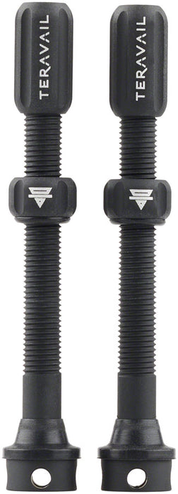 Teravail Alloy Tubeless Valves - Pair 60mm Matte Black