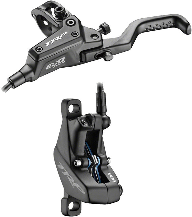 TRP EVO Pro HD-M9040 Disc Brake and Lever - Left/Front or Rear 1900mm Hose Post Mount 4-Piston Black