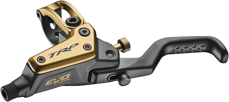 TRP EVO Pro HD-M9040 Disc Brake and Lever - Left/Front or Rear 1900mm Hose Post Mount 4-Piston Gold