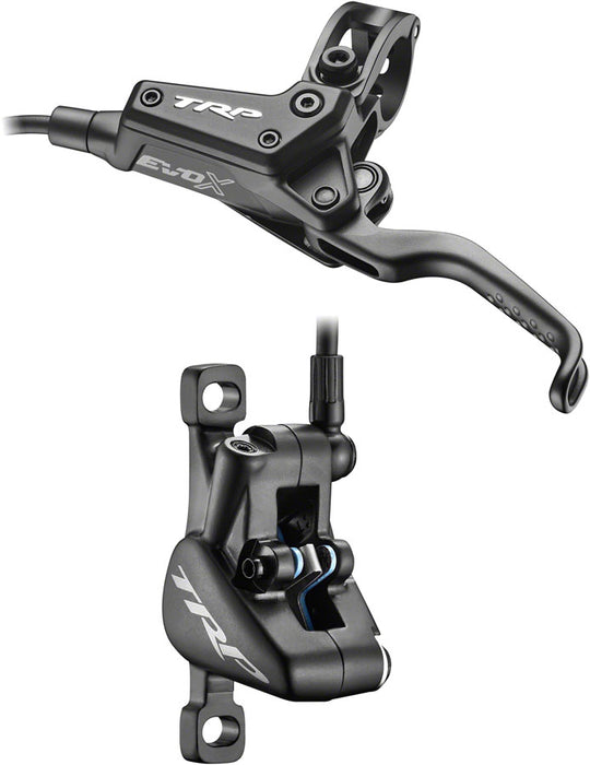 TRP EVO X HD-M9020 Disc Brake and Lever - Left/Front or Rear 1900mm Hose Post Mount 2-Piston Black