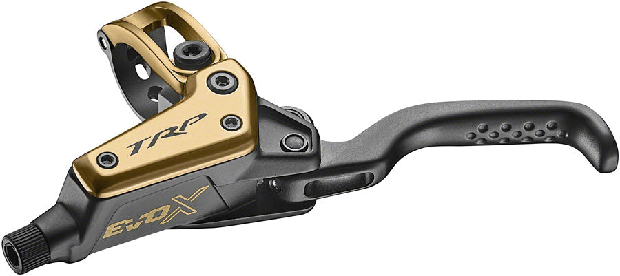 TRP EVO X HD-M9020 Disc Brake and Lever - Left/Front or Rear 1900mm Hose Post Mount 2-Piston Gold