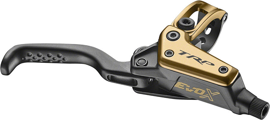 TRP EVO X HD-M9020 Disc Brake and Lever - Right/Front or Rear 1900mm Hose Post Mount 2-Piston Gold