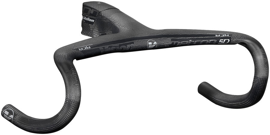 Vision Metron 5D ACR 3K Integrated Handlebar 130mm Stem Length 420mm Width -6  Angle Internal Cable Routing (ACR)   Carbon