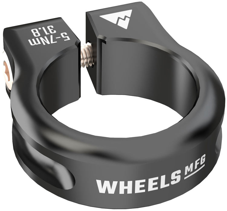 Wheels Manufacturing Seatpost Clamp - 31.8mm Bolt-On Black