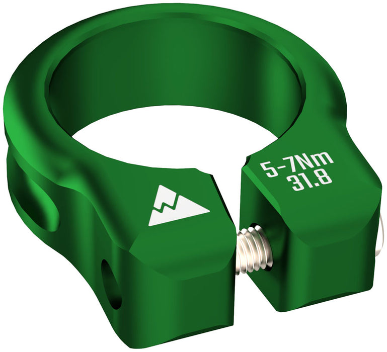 Wheels Manufacturing Seatpost Clamp - 31.8mm Bolt-On Green