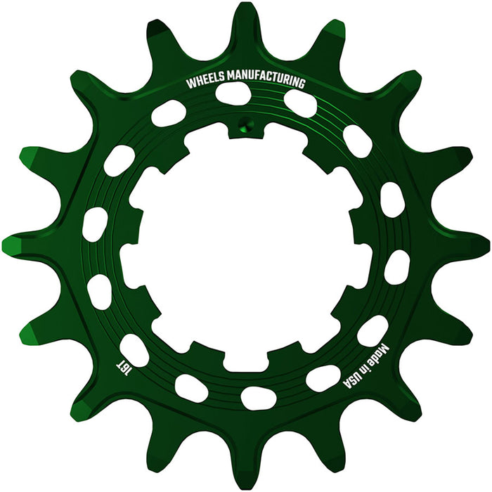 Wheels Manufacturing SOLO HG Cog - 16t Fits SOLO-HG Kits Green
