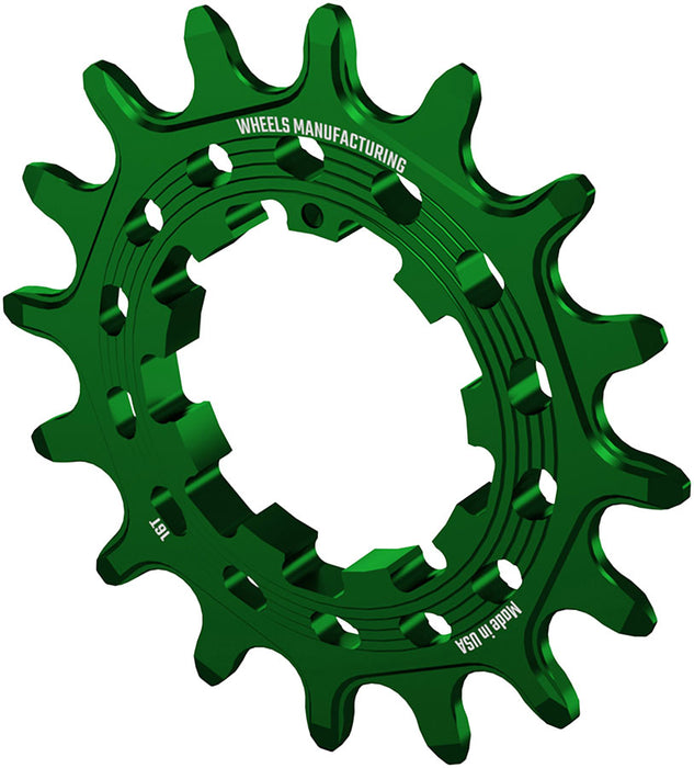 Wheels Manufacturing SOLO HG Cog - 16t Fits SOLO-HG Kits Green