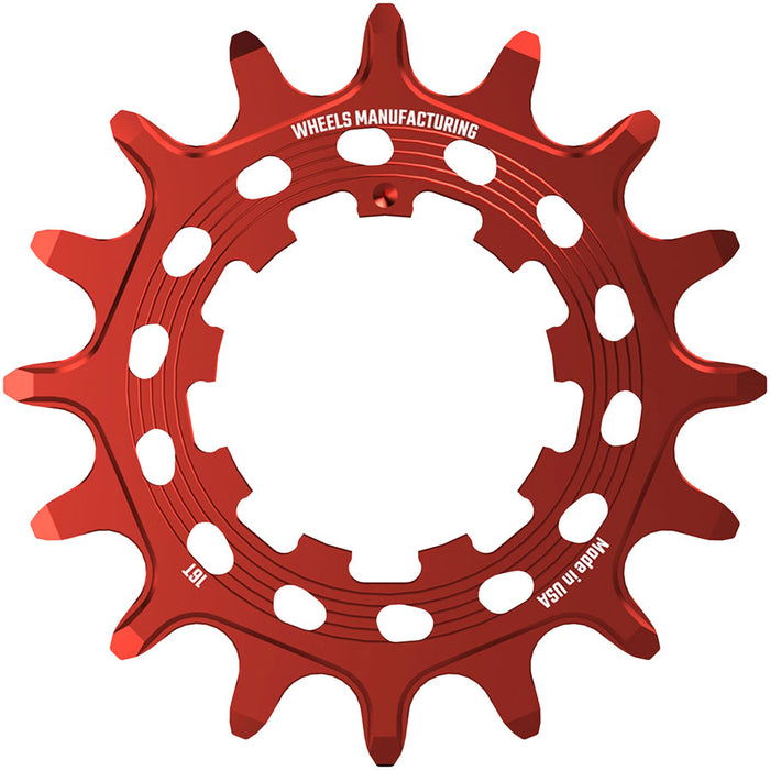 Wheels Manufacturing SOLO HG Cog - 16t Fits SOLO-HG Kits Red