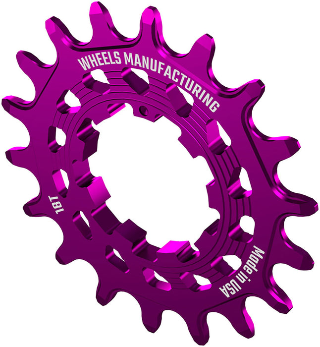 Wheels Manufacturing SOLO HG Cog - 18t Fits SOLO-HG Kits Purple