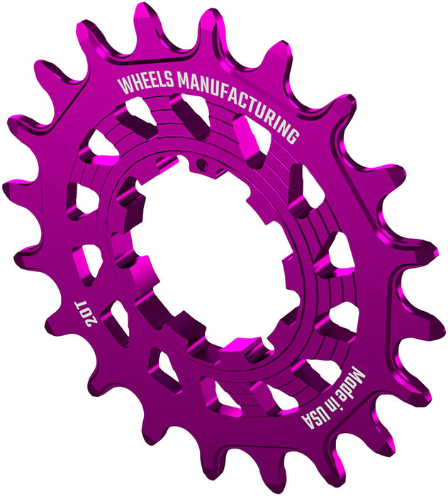 Wheels Manufacturing SOLO HG Cog - 20t Fits SOLO-HG Kits Purple