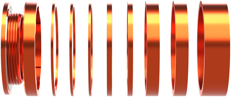 Wheels Manufacturing SOLO-HG Single Speed Conversion Kit - For HG Style Hubs Orange