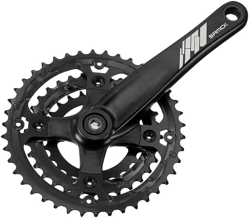 Samox AF26 Crankset - 170mm 10-Speed 44/32/22t 104/64 BCD JIS Square Taper Spindle Interface Spindle Bolts Sold Separate Black