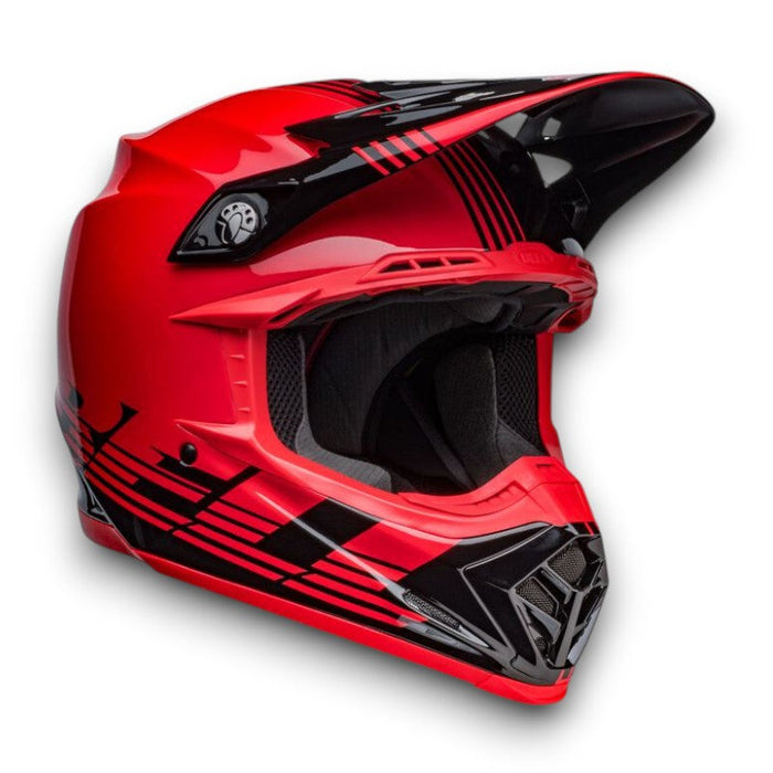 Bell Powersports Moto-9 MIPS Louver Gloss Black/Red Large - Open Box (Without Box)
