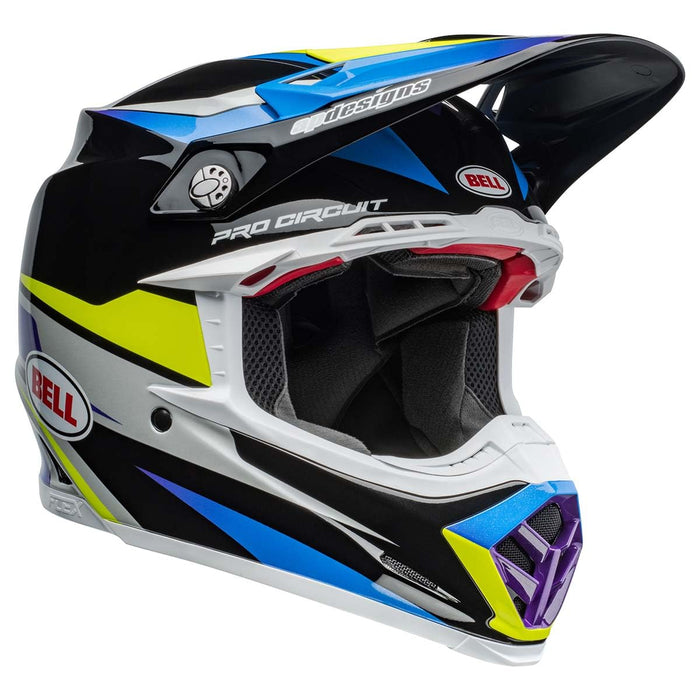 Bell Moto Moto-9S Flex Gloss Pro Circuit 24 Black/Blue Medium