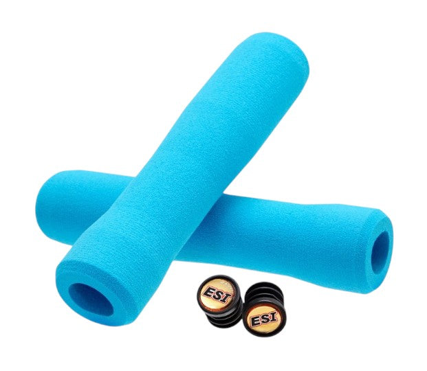 ESI FIT XC Grips - Bicycle Grips for Mountain and Cross-Country Riding, Silicone Bicycle Grips