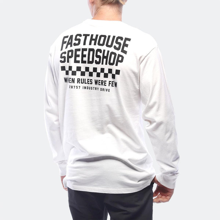 Fasthouse Chalet LS Tee White 3X-Large